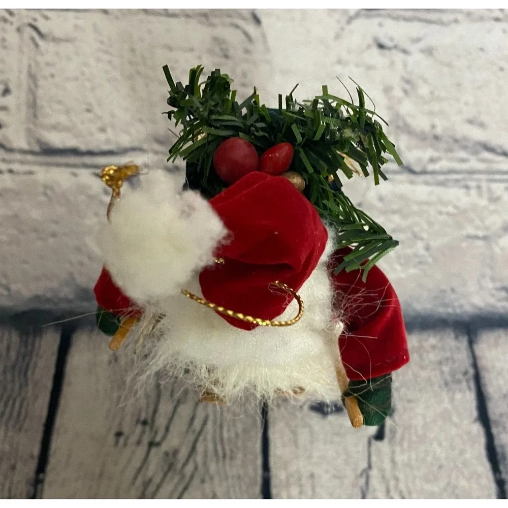 Vintage NWT The Santas Ornament‎ By Tina Mitchell Ski Christmas Tree Decor